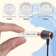 thumbnail image 3 of Seitruly 36 piezas de tapa de silicona para auriculares, transparente, desmontable, Universal, Flexible, en la oreja, con cable, inalámbrico, Relojes inteligentes, 3 of 6