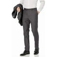thumbnail image 4 of Caravelli Men's 60560 3-Piece Single Breasted Slim Fit Vested Suit. Medium Grey - 40L, 4 of 11