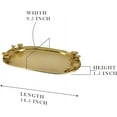 thumbnail image 4 of Serene Spaces Living 14.5" Suvarna Serving Tray, Food-Safe, Golden Tableware, Single, 4 of 6