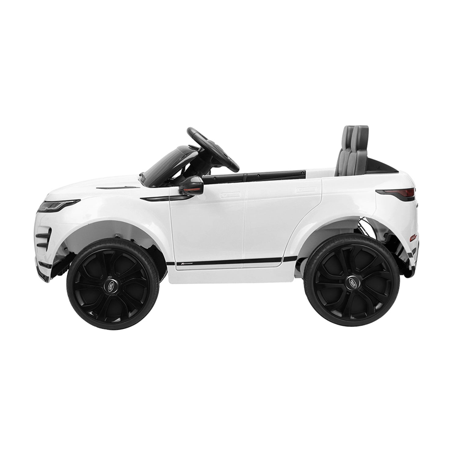 CIPACHO Licensed Land Rover 12V Car for Kids, Ride on Cars with 2.4G Remote Control, Double Doors, LED Lights, White