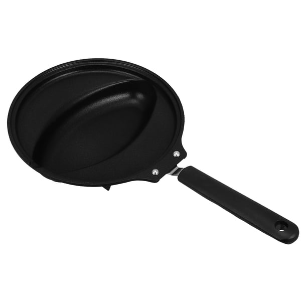 ColoMX Sartén antiadherente para huevos, práctica olla para freír, cacerola antiadherente (negra), 1 ud.