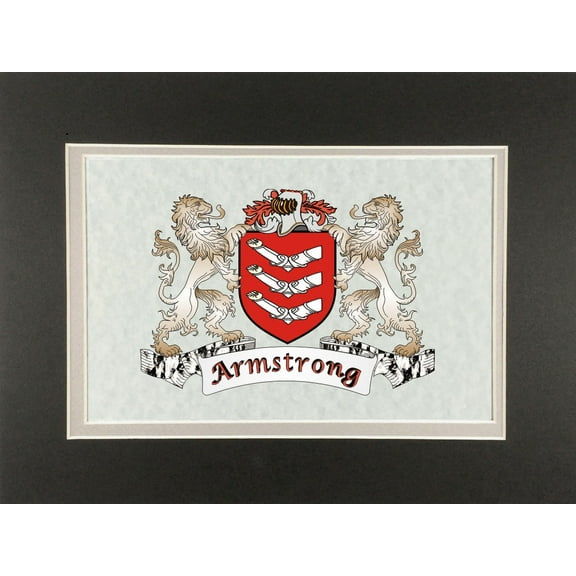 Armstrong Irish Coat of Arms Print - Frameable 9" x 12"