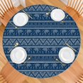 thumbnail image 2 of Colorful Floral Round Table Cover for 56 Inch Table, Boho Chic Elasticated Tablecloth for Indoor and Outdoor Entertaining, 2 of 7