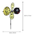 thumbnail image 4 of 2PCS Fabric Windmill Outdoor Decorated Bee Windmill Creative Kids Playthings (Red and Yellow), 4 of 7