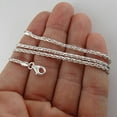 thumbnail image 3 of Italian 925 Sterling Silver 3mm Spiga Wheat Diamond Cut Chain Necklace - 16, 18, 24, 30 Inches (24), 3 of 8