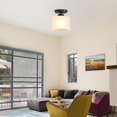 thumbnail image 4 of Semi Flush Mount Ceiling Light, Modern Kitchen Lighting Fixtures Ceiling, Rustic Ceiling Light Fixtures, Ceiling Lights with Glass Shade fo, 4 of 8