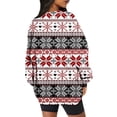 thumbnail image 4 of Hauts d'Été à Manches Longues pour Femmes Mode Décontractée Impression Col Rond Manches Longues Chandail en Molleton Ample Blouse d'Automne Pull Hauts Col Haut pour Femmes Hauts et Blouses d'Été, 4 of 6