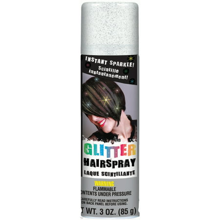 Glitter Hair Spray 3 Ounces-Silver