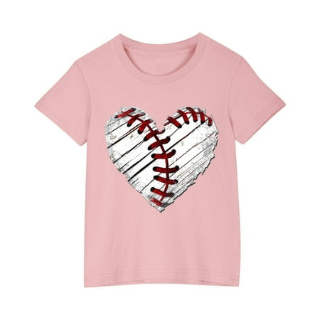 

Fengyings Clearance Toddler Girls Boys T-Shirt Short Sleeve Shirt Cute Graphic Print Summer Tops Tees