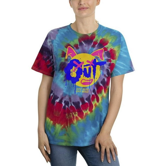 Bunny Face Off Mind Tie Dye Spiral Women -Image by Shutterstock, Female Small