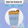 thumbnail image 4 of 20pcs Draw Paint Brushes Set Kit Artist Paintbrush Multiple Mediums Brushes with Nylon Hair for Artist Acrylic Aquarelle Watercolor Gouache Oil Face Painting for Great Art Drawing Supplies for, 4 of 9