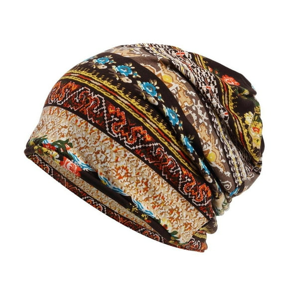 Fashion Slouchy Beanie Cancer Chemo Turban Head Wrap Scarf Sleep Hat Coffee