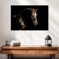 thumbnail image 2 of Elephant Stock Groomed Chestnut Horse Wall Art - Horizontal Canvas Wall Art - Living Room Wall Decor - Animal Canvas - Black And Brown Decor - 24" x 16", 2 of 8