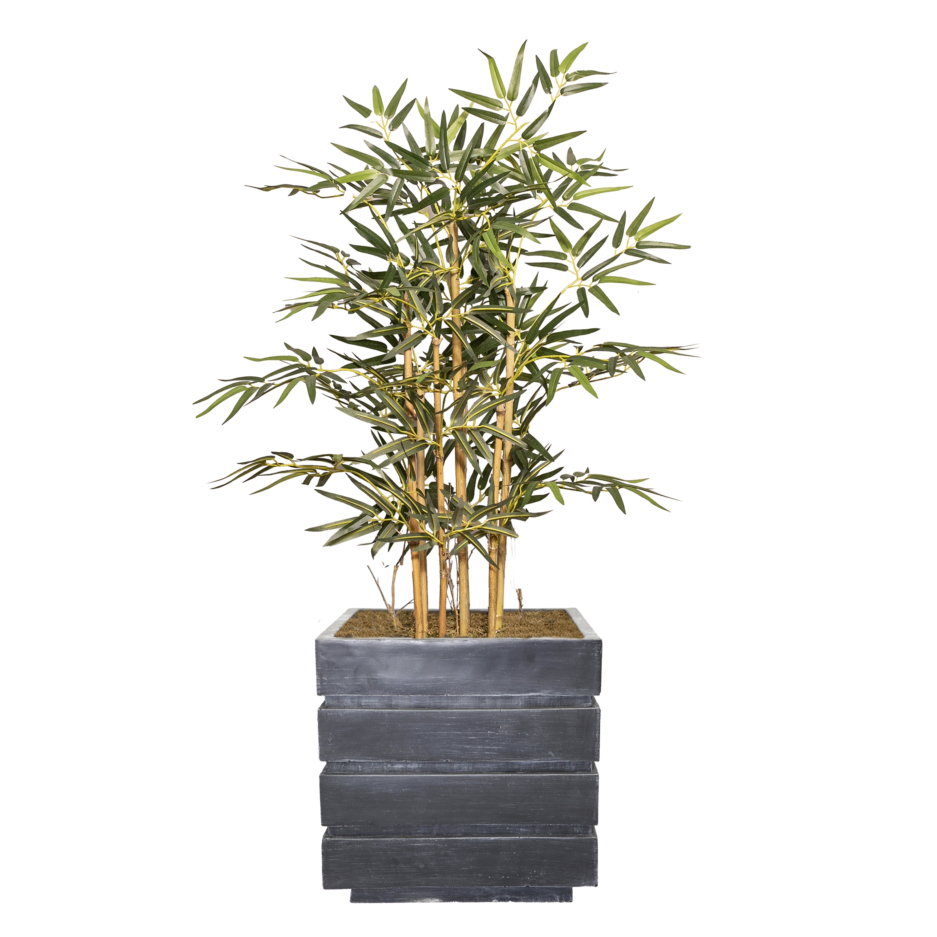 Artificial Faux Bamboo Tree 46" Fake Plant with Planter
