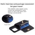 thumbnail image 4 of For Iphone 14 Pro Horizontal Metal Buckle Wallet Rhombic Leather Phone,iPhone 16 Plus, 4 of 5