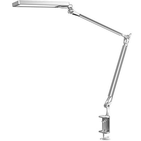Byb E430 Metal Architect Led Desk Lamp Swing Arm Task With Clamp Eye Care Drafting Table Dimmable Office Light 4 Lighting Modes 6 Level Dimmer Touch Control Memory Function Silver Byb E430 Metal Architect Led Desk Lamp, Drafting Table Lamps