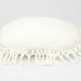 thumbnail image 5 of Parkland Collection Transitional Solid White Round 18" x 18" Pillow, 5 of 6