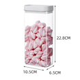 thumbnail image 7 of Shoreew 400/700/1200/1600ML Transparent Food Storage Jar Good Sealing Durable Food-grade Easy to Clean Practical Kitchen Containers, 7 of 7