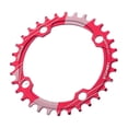 thumbnail image 2 of Plato ancho estrecho, 104 BCD rueda de cadena de bicicleta redonda única, anillos de cadena para 32T rojo Cola Plato de bicicleta de montaña, 2 of 8