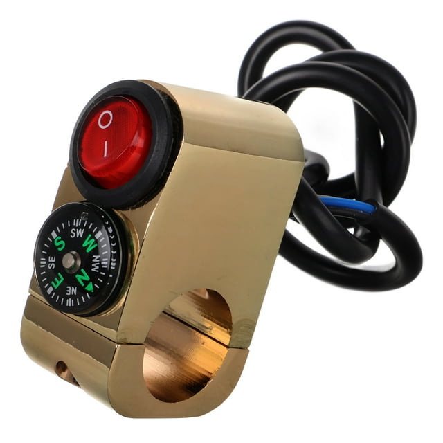 KAKOWELY handlebar switch Motorcycle Handlebar Light Switch Handlebar Push Button Switch Replacement Light Controller Switch For Enhanced Riding Experience With Compass