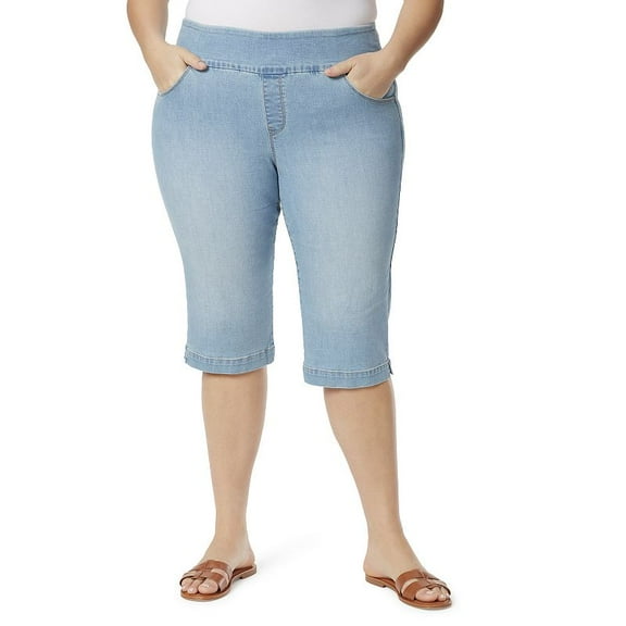 Gloria Vanderbilt Women's Plus Size Amanda Bermuda Shorts, 18W