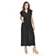 thumbnail image 5 of Vestido largo manga volantes Roman Fashion /Juvenil, 9940-SO (Negro) negro G, 5 of 5