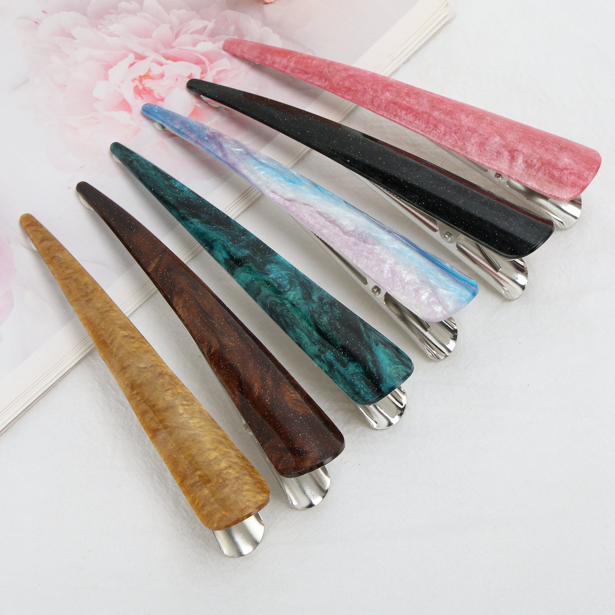 Unique Bargains Stylish Hairdos Everyday Use Fashion Acetic Acid Hair Clip Black