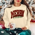 thumbnail image 5 of Merry Christmas Sweatshirts for Women Vintage Christmas Tree Graphic Shirt Xmas Holiday Casual Long Sleeve Pullovers, 5 of 7