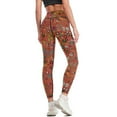 thumbnail image 3 of enCHANTment spirals on rose Leggings trousers Sports pants for legging gym Golf wear Womens Leggings, 3 of 6