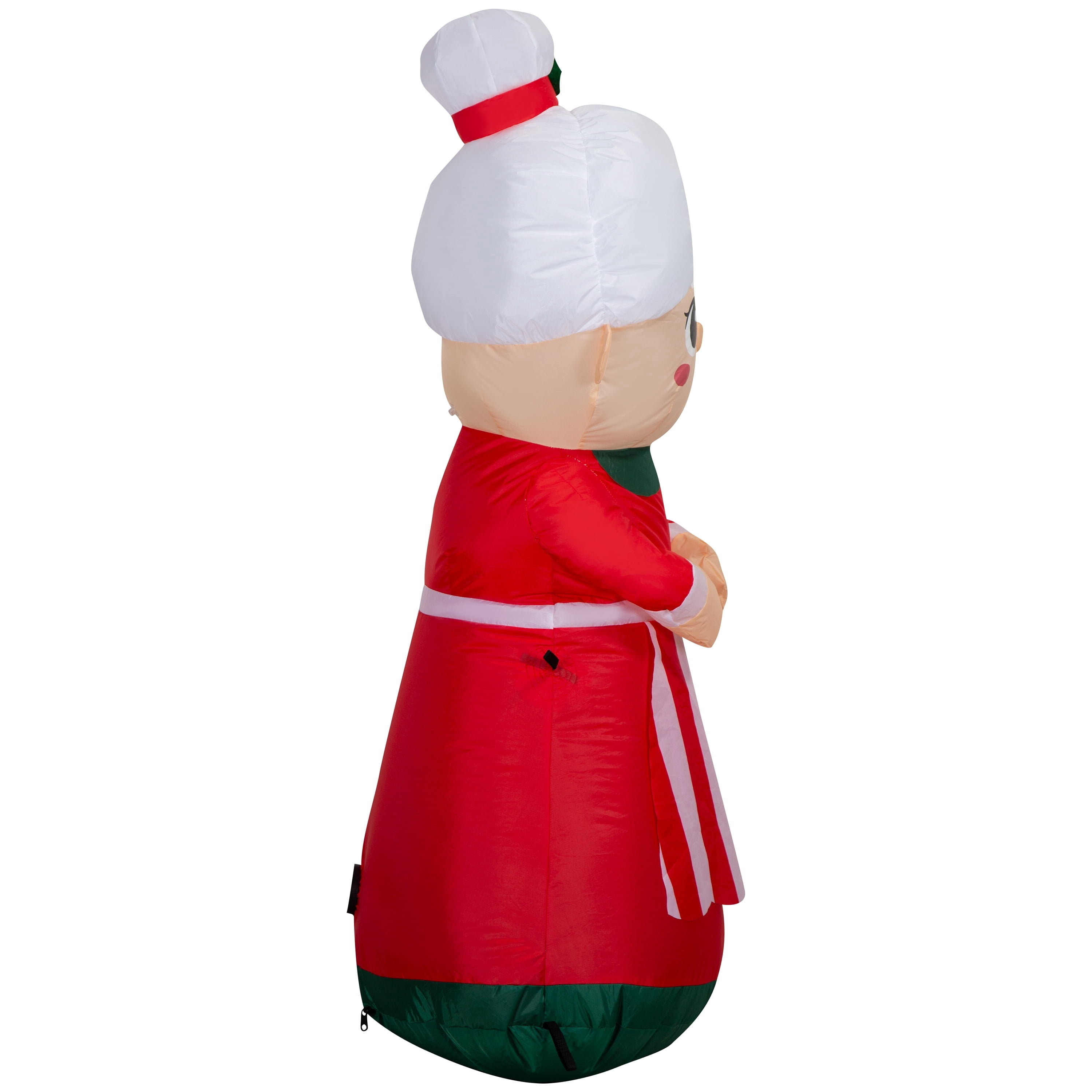 Multicolor Mrs. Claus Christmas Airblown Yard Inflatable, 4', by Holiday Time