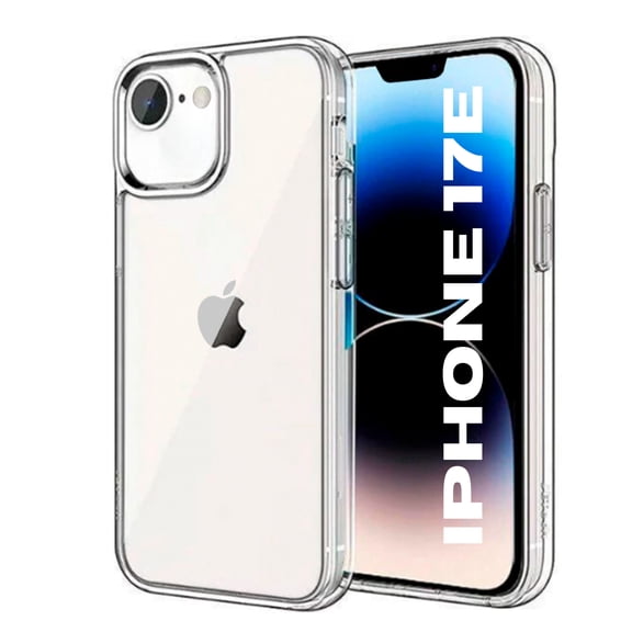 Entronix Clear Case Compatible with iPhone 17e, Transparent Hard Back Durable Cover