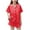 CA Red, variant on Bovxnpu Boys Girls Satin Pajamas Sets, Toddler Girls Button-Down Sleepwear 2 Piece Loungewear Set, Solid Color Long Sleeved Home Wear Clothes Suit 12 Months
