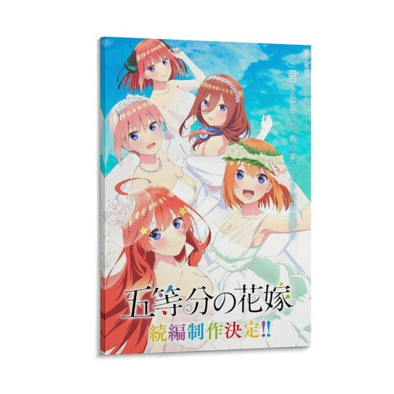 Japanese Adolescence Anime The Quintessential Quintuplets Poster Canvas Wall Art Prints Poster Gifts Photo Picture Painting Posters Room Decor Home Decorative 12x18inch(30x45cm)