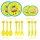 thumbnail image 3 of Decoración de fiesta de Spongebobed para niños, suministros de fiesta de cumpleaños, tazas, globos, telón de fondo, Escena de ajuste, juguete de utilería, regalos（knife, 3 of 5