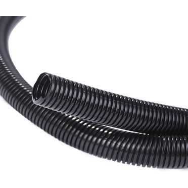 10ft – 1 inch Split Wire Loom Tubing Wire Conduit – Black