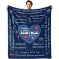 thumbnail image 2 of Long Distance Relationship Gifts, Boyfriend Gifts from Girlfriend, Birthday Gifts for Boyfriend, Romantic Gifts for Him Fathers Day Christmas, Boyfriend Presents Blanket 60"X50", 2 of 6