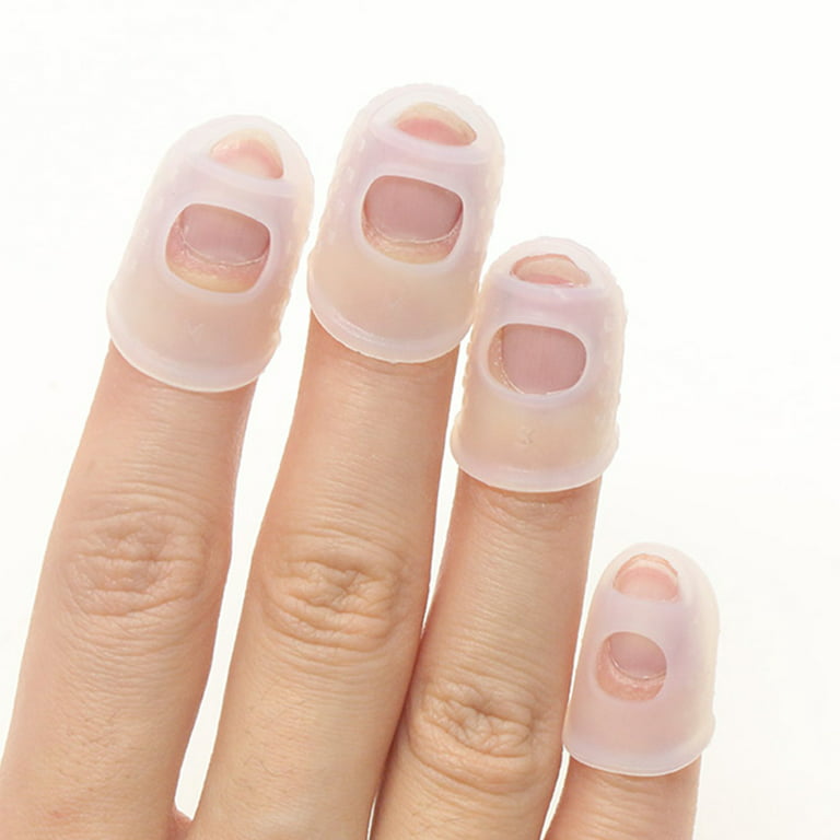 5Pcs Silicone Finger Tips Protector Finger Caps Nail Fingertips