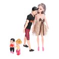 thumbnail image 4 of Conjunto de muñecas familiares, lindo y vívido papá, mamá embarazada, muñeca bebé, juguete de simulación, regalo de cumpleaños, accesorios, 4 of 14