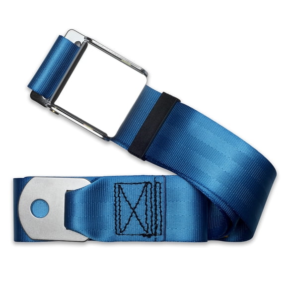RetroBelt Cobalt Blue Aviation Lap Belt 60" 2-Point Safety Seatbelt Classic