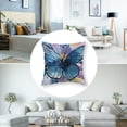 thumbnail image 5 of PIKWEEK  Butterfly Farmhouse Throw Pillow Covers, Wild Butterflies Set of 2 Cushion Case Pillow Cover for Bed  Couch Square Throw Pillowcases for Men Women Multiple specifications&nbsp; White, 5 of 7