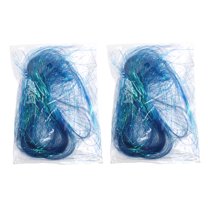 Unique Bargains 0.56 oz Raffia grass filler Shredded paper filler for Christmas Easter Blue