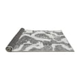 thumbnail image 2 of Ahgly Company Indoor Round Abstract Gray Modern Area Rugs, 5' Round, 2 of 4