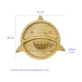 thumbnail image 4 of Set De Alimentación Para Bebé Diseño De Tiburón En Bambú, 4 of 7