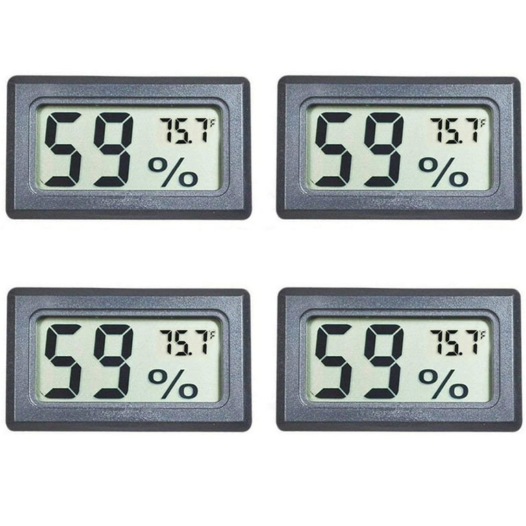 Elbourn 12Pack Mini Small Hygrometer Thermometer, Digital Indoor Humidity  Gauge Monitor with Temperature Meter Sensor Fahrenheit ( ) 