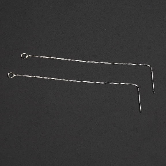 Necvior Long String Ear Threads Tassel Chain Earrings with Loop Threader Earrings Chain for Women Dangle Earrings Jewelry Gifts