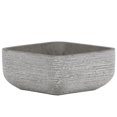 thumbnail image 1 of Collection Tendances Urbaines 53820 Ciment Bas Pot Carré avec Fond Conique & 44; Balais & Gris Clair, 1 of 1
