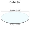 thumbnail image 2 of Noble House 42" Round Tempered Glass Tabletop,Transparent, 2 of 10
