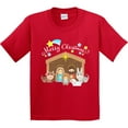 thumbnail image 3 of Inktastic Merry Christmas Cute Nativity Scene Youth T-Shirt, 3 of 5
