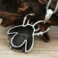 thumbnail image 6 of Mechanical Scarab Necklace Stainless Steel Steampunk Beetle Pendant Unisex Fantasy Forge Jewelry, 6 of 7
