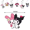 thumbnail image 2 of Decoraciones para fiestas de cumpleaños, decoración para fiestas temáticas de Sanrio Hello Kitty Kuromi, decoración para celebraciones, regalo de cumpleaños, suministros para decoración de fiestas, 2 of 4